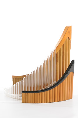 Bass-, Glas- und Altpanflöte