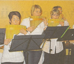 Panflötenklänge zum Auftritt